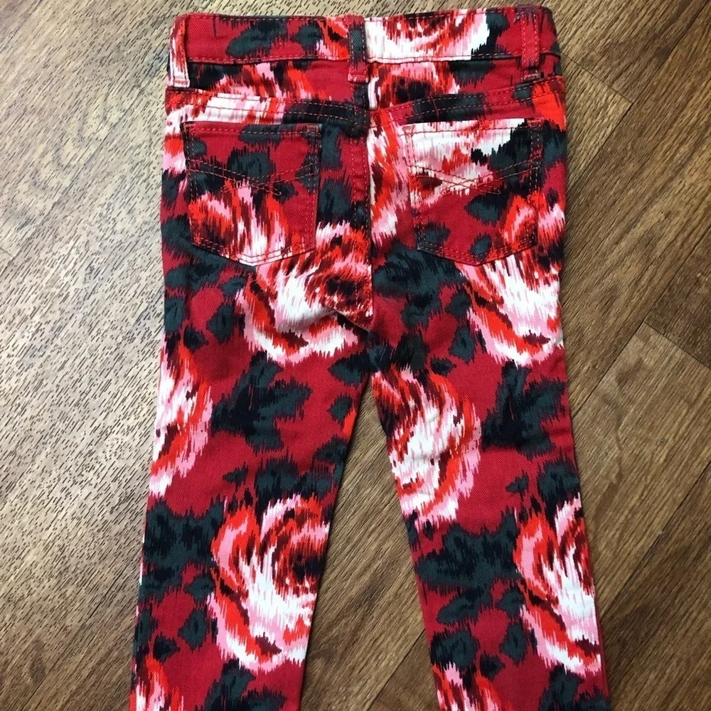 Gap Serious Stretch Rose Print Mini Skinny Jeans
